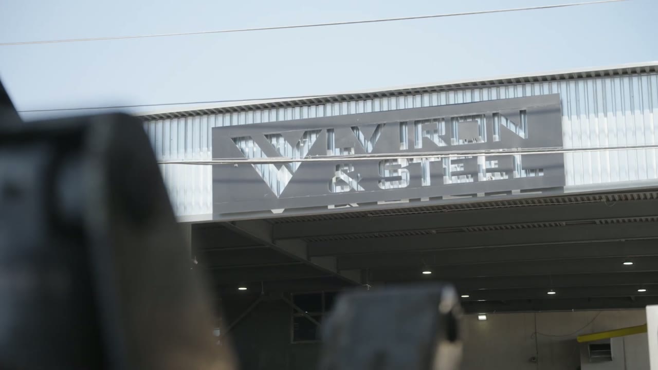 LV Iron & Steel sign